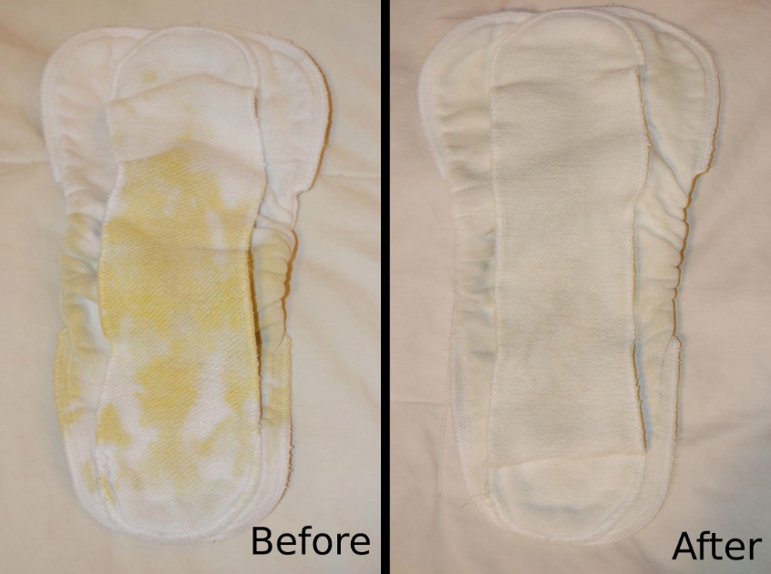 Removing Cloth Diaper Stains with the Sun