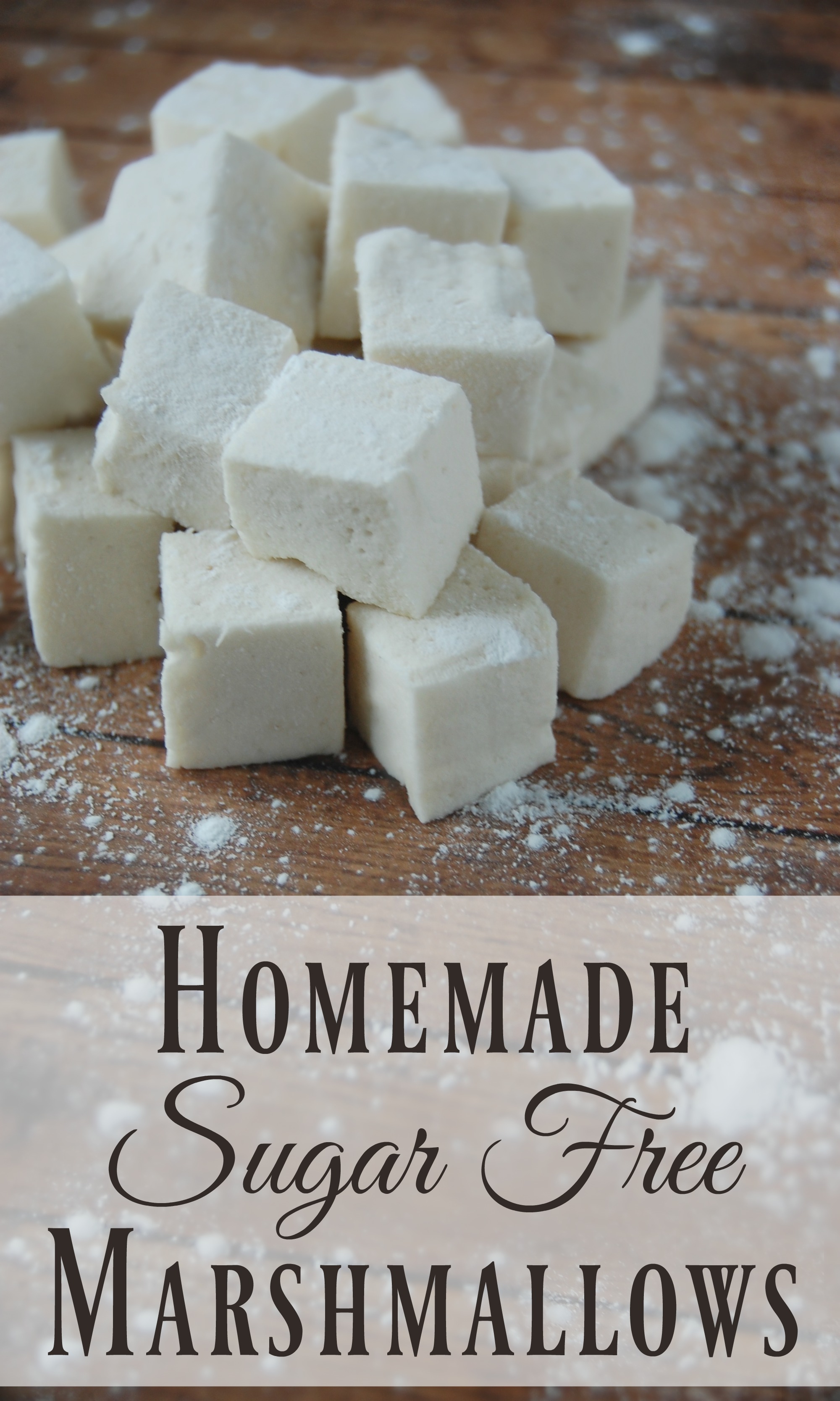 Homemade Sugar Free Marshmallows! - Where has this been all my life? No more guilt tripping over marshmallows for me! These things are practically a health food once you ditch all the yucky ingredients that most store bought marshmallows have!