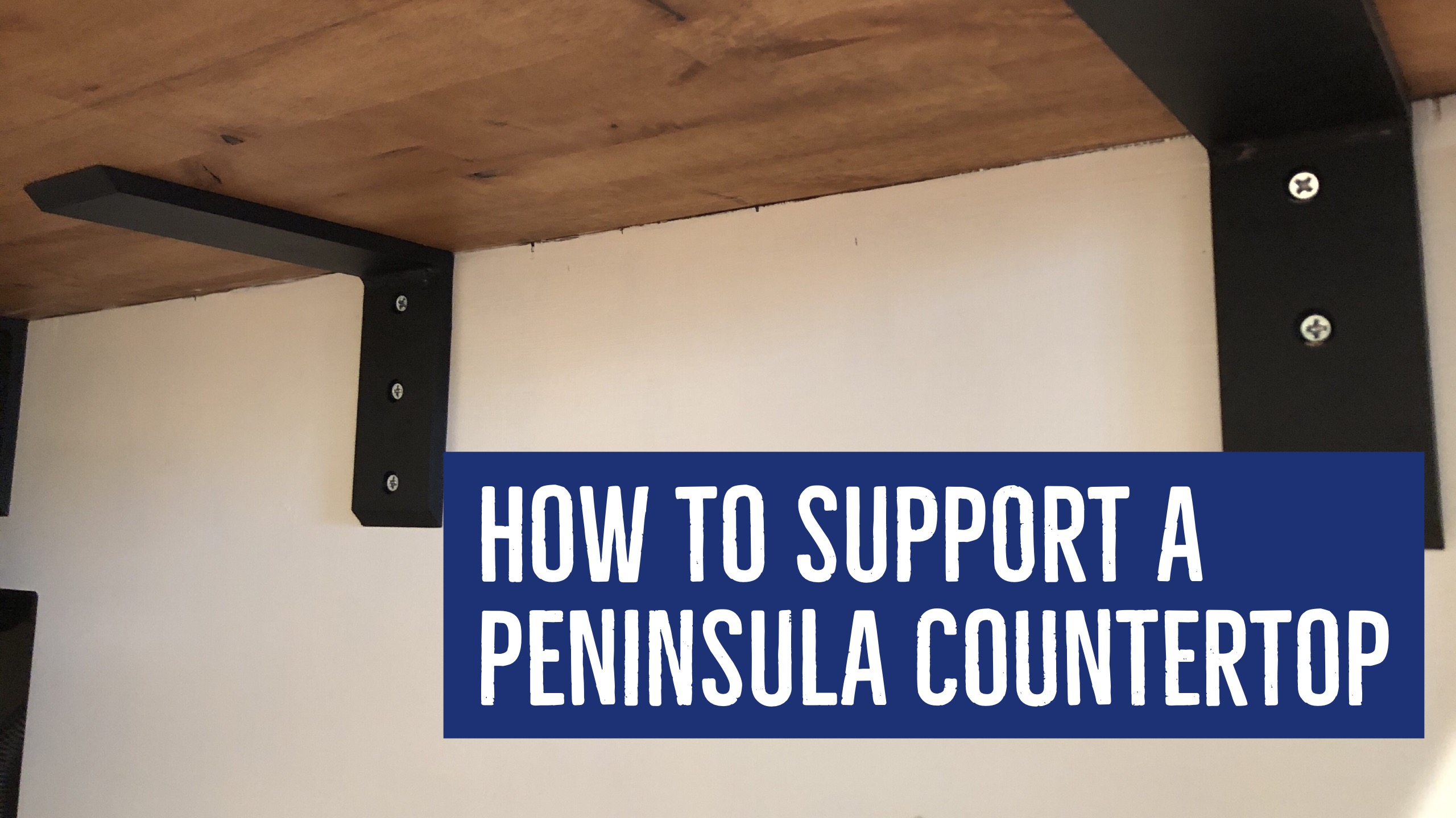How to Support a Peninsula Countertop Pursuit of Craftsmanship