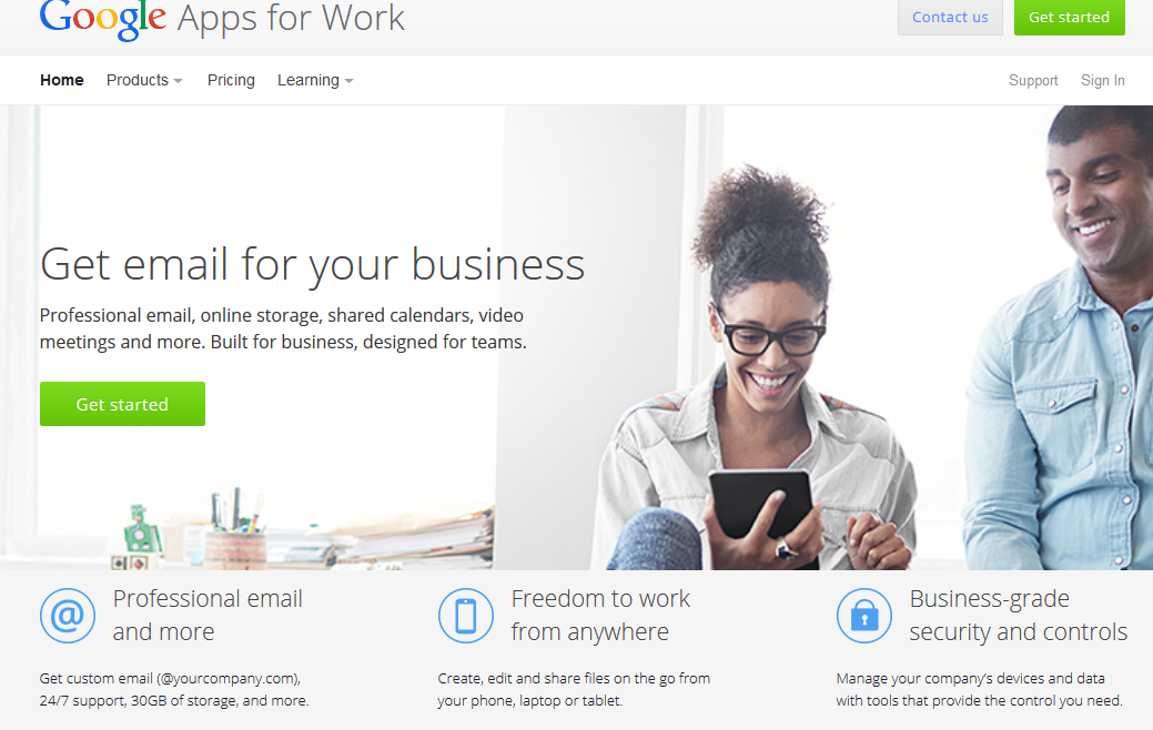 Sign up for Google Apps First