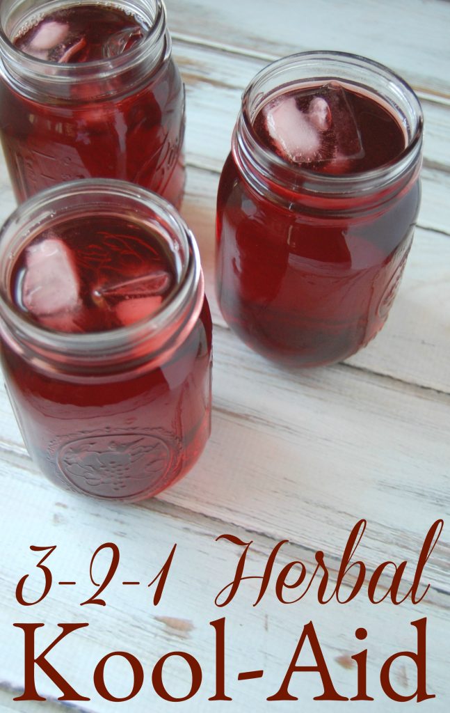 3-2-1 Herbal Tea - A Homemade Kool-Aid Alternative - Say goodbye to toxic filled koolaid and hello to this beneficial herbal alternative!