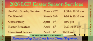 Upcoming Easter Sermons