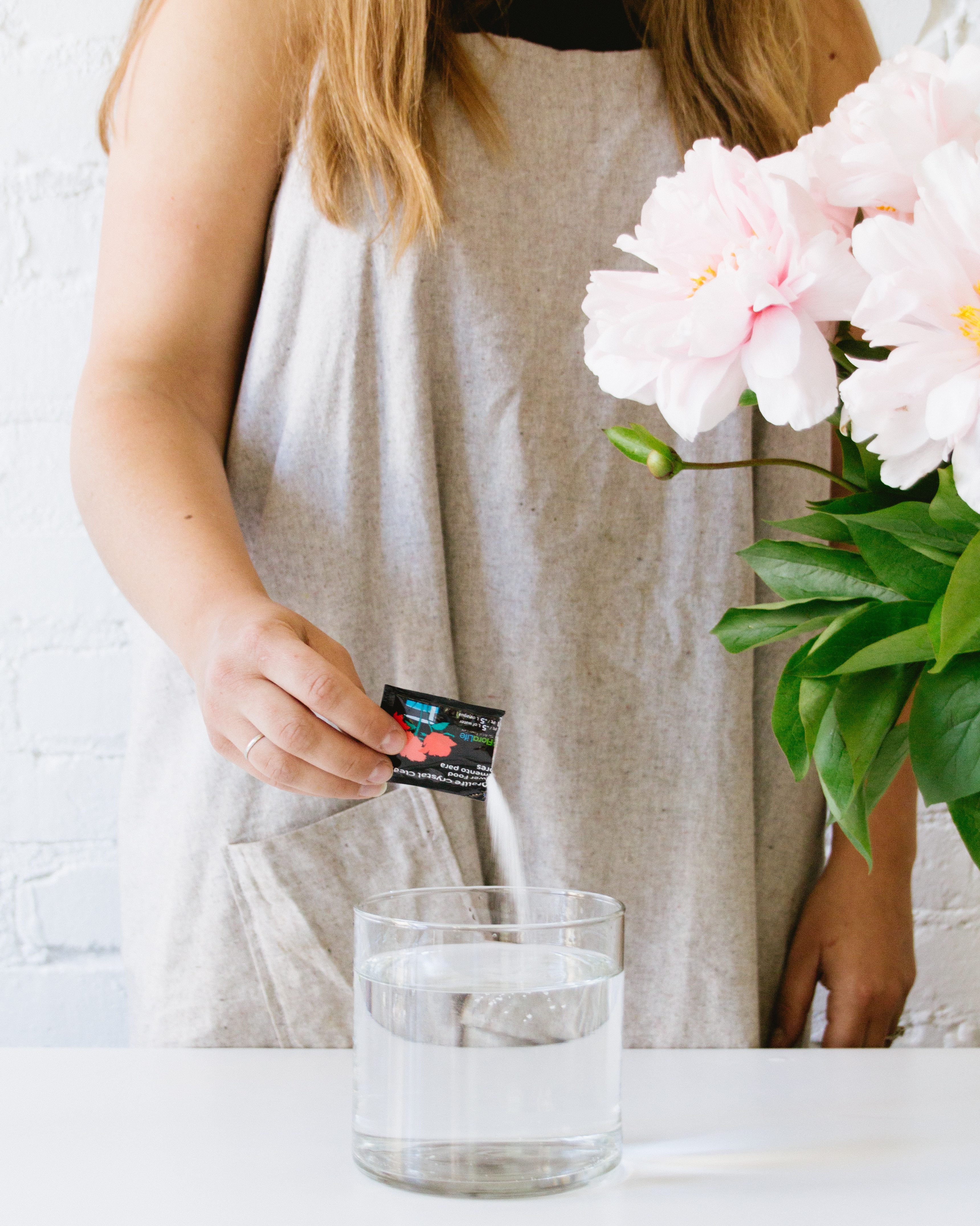 Flower prep tips: Add flower food to your arrangement.